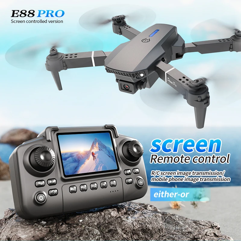 Drone Battery Box - Drone Profesional E88 PRO dengan Layar