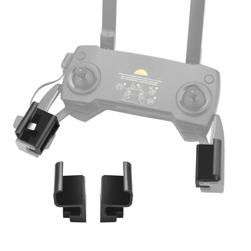 Drone Battery Case - Penyangga Ponsel Hitam dengan Remote Control,