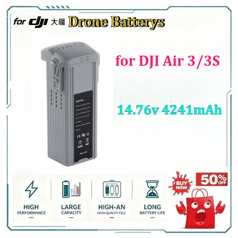 Drone Battery 3S - Baterai Drone Air 3/3S 14.76v 4241mAh