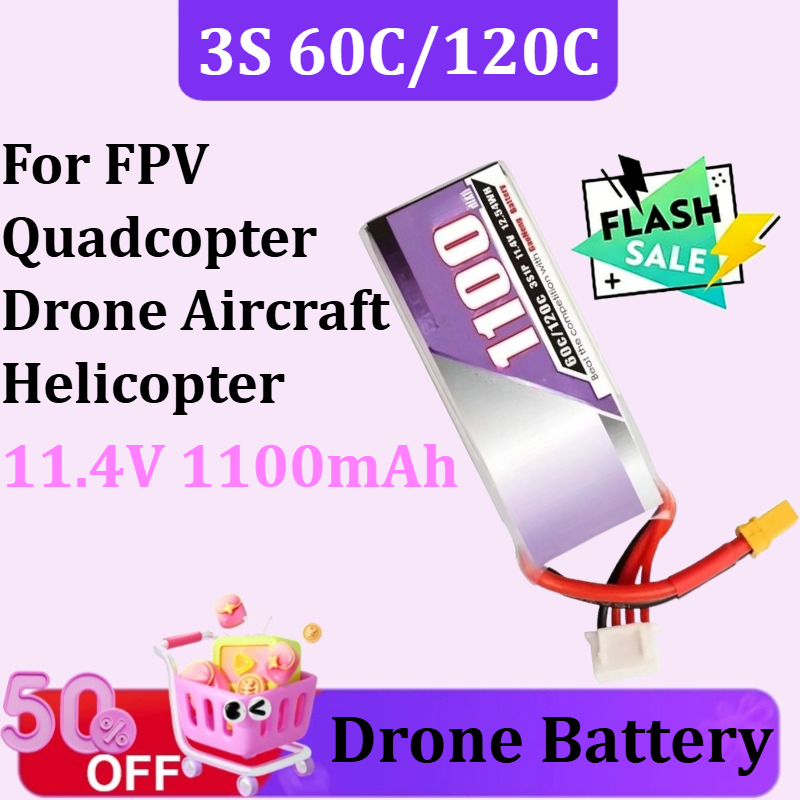 Baterai Lipo 3S 1100mAh 60C/12 - Drone Battery 3S ulasan dan harga