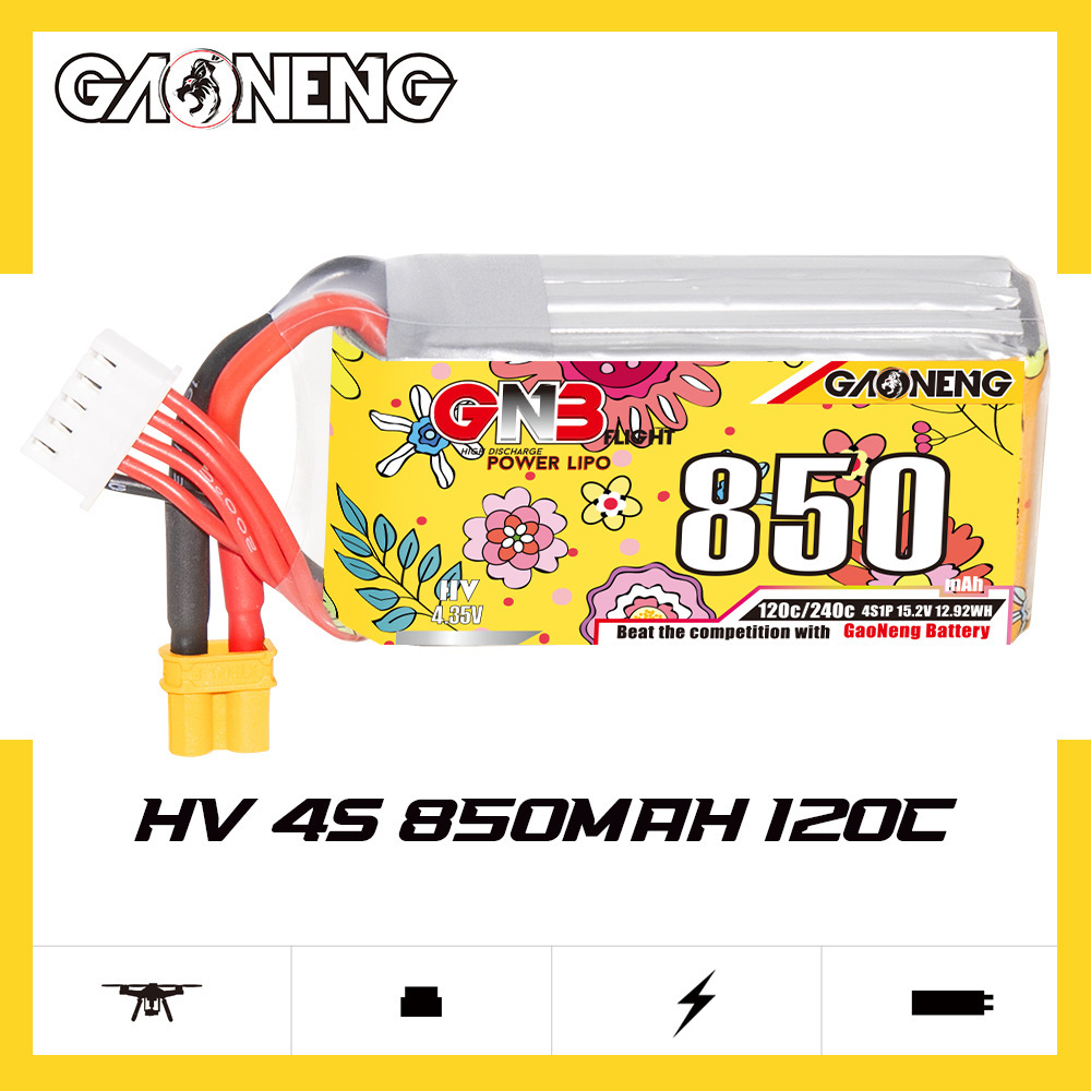 Baterai Lipo GNB 4S 15.2V 850m - Drone Battery 3S ulasan dan harga