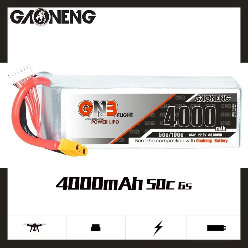 GAONENG GNB 4000MAh 6S 50C 100 - Drone Battery 4S ulasan dan harga