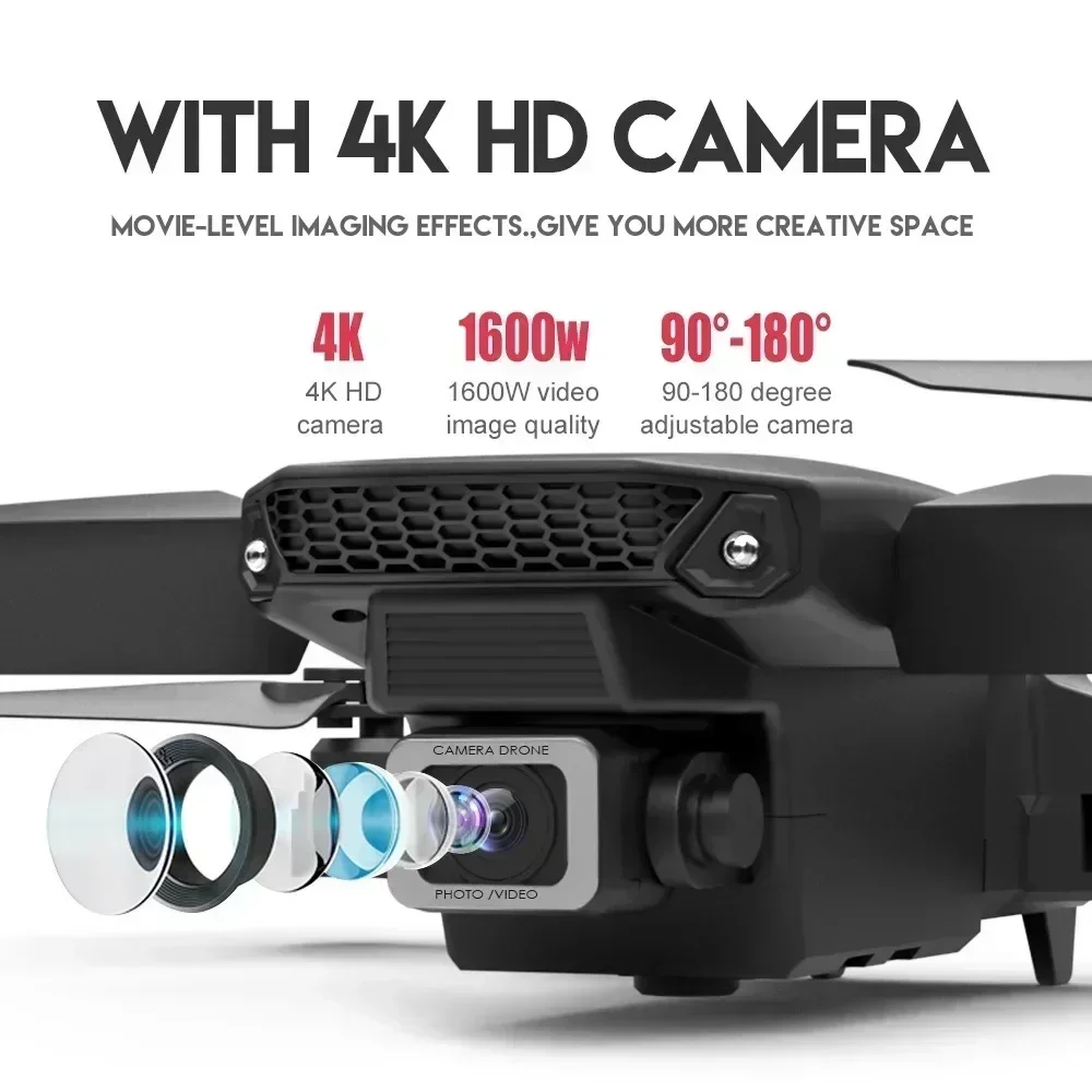 E88 Pro Drone FPV kamera sudut - Drone Battery Box ulasan dan harga
