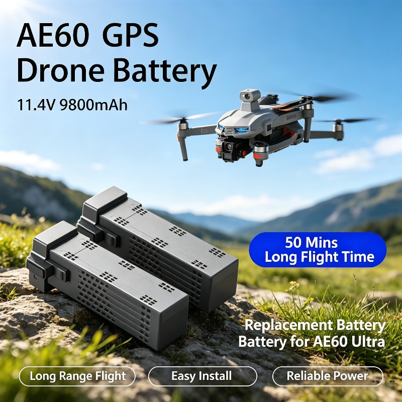 Baterai Drone AE60 GPS 11.4V 9 - Drone Battery Li-Ion ulasan dan harga