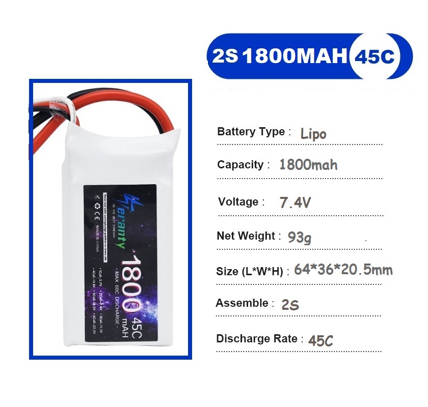 2 buah 7.4V Lipo 2S baterai 15 - Drone Battery Lipo ulasan dan harga