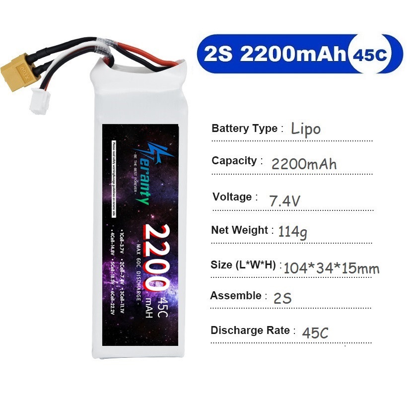 2 buah 7.4V Lipo 2S baterai 15 - Drone Battery Lipo ulasan dan harga