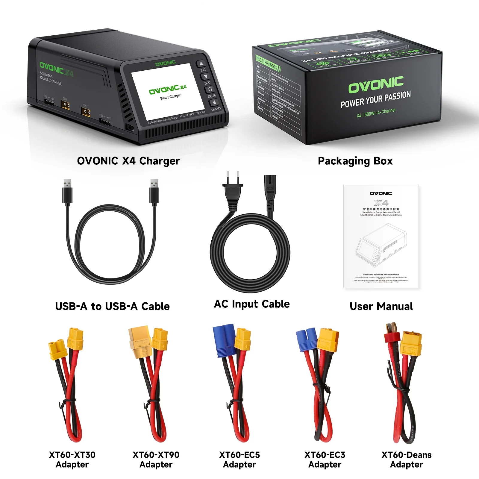 Ovonic X4 AC500W Pengisi Daya  - Drone Battery Smart ulasan dan harga