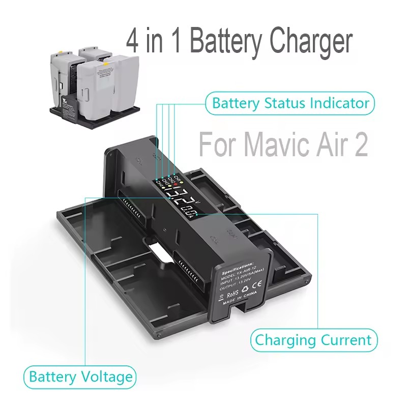 Hub Pengisi Daya Lipat Portabe - Drone Battery Smart ulasan dan harga